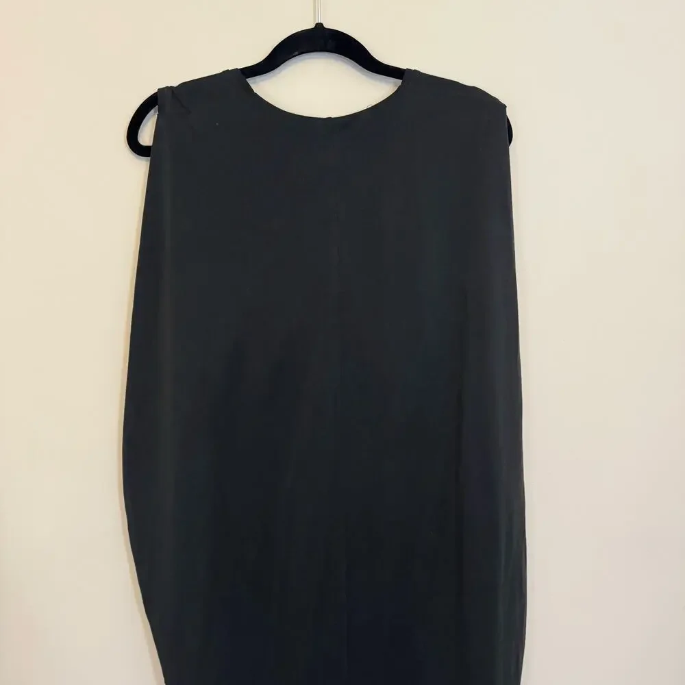 BCBG Maxazria Kerstin Tank Dress Medium Vintage Black Pullover V-Neck Sleeveless - Picture 5 of 9